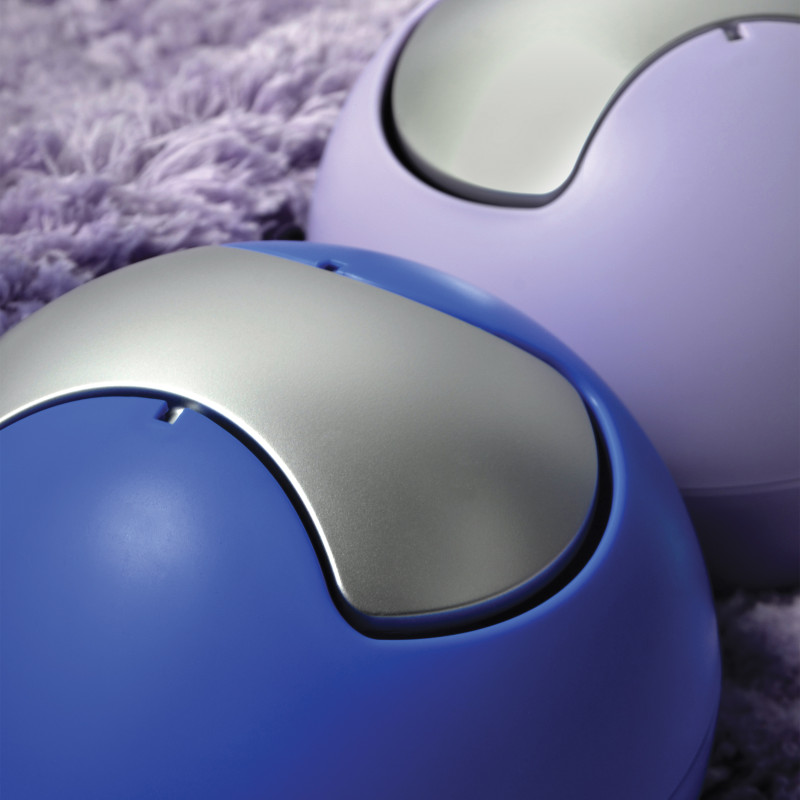 Spirella Poubelle à  Bascule BOWL MATT 1L Bleu Roi Mat Spirella