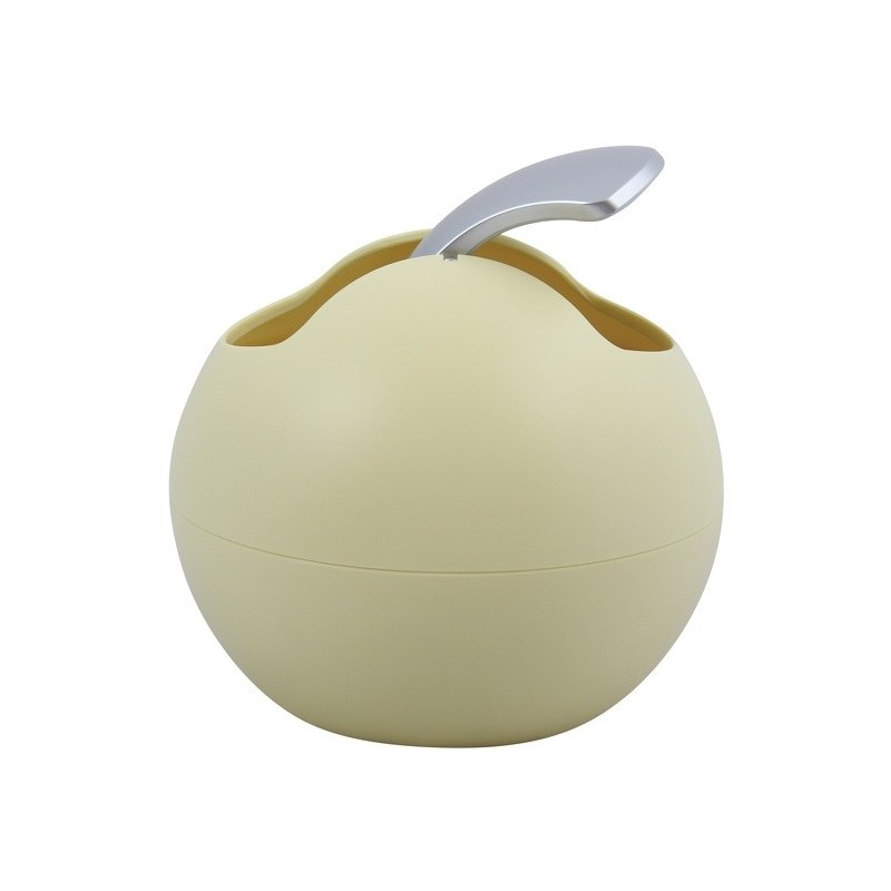 Spirella Poubelle à  Bascule BOWL MATT 1L Jaune Mat Spirella