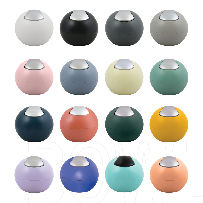 Spirella Poubelle à Bascule BOWL MATT 1L Terracotta Mat Spirella