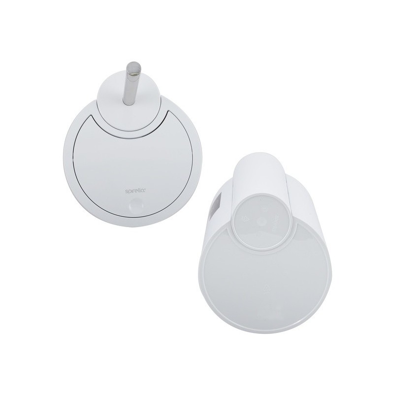 Spirella Poubelle à  Bascule & Brosse Wc PP 6L SUN & MOON Blanc Spirella