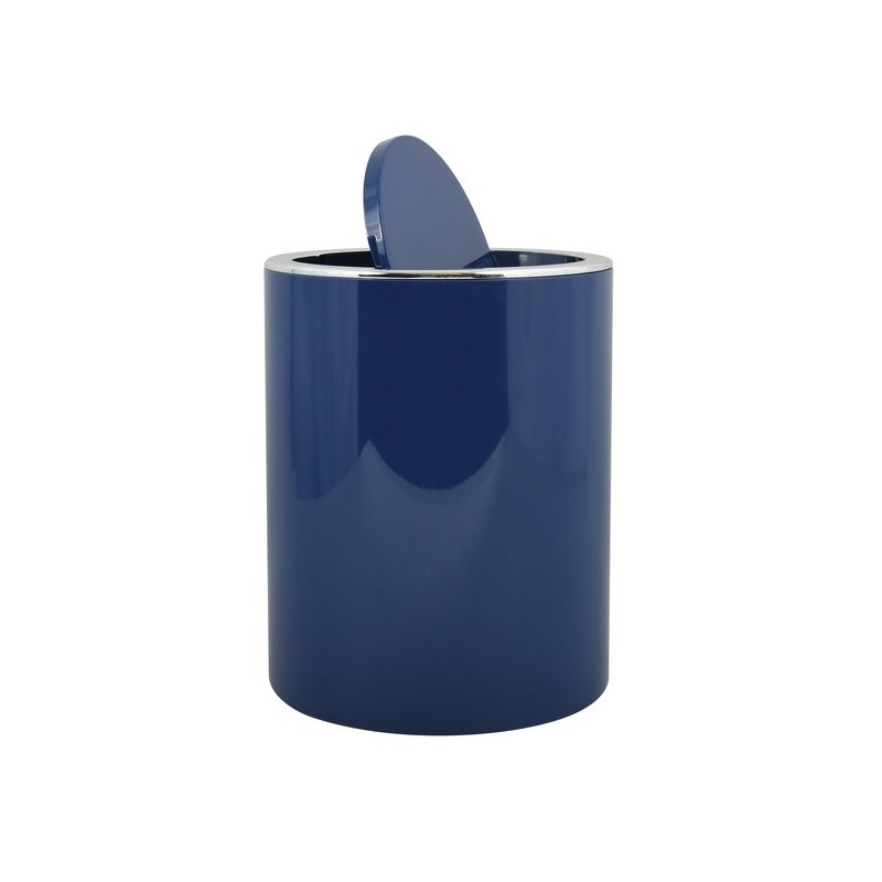 Spirella Poubelle à  Bascule KAMAKA 6L Bleu Marine MSV