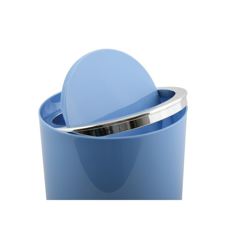 Spirella Poubelle à  Bascule KAMAKA 6L Bleu Pastel MSV