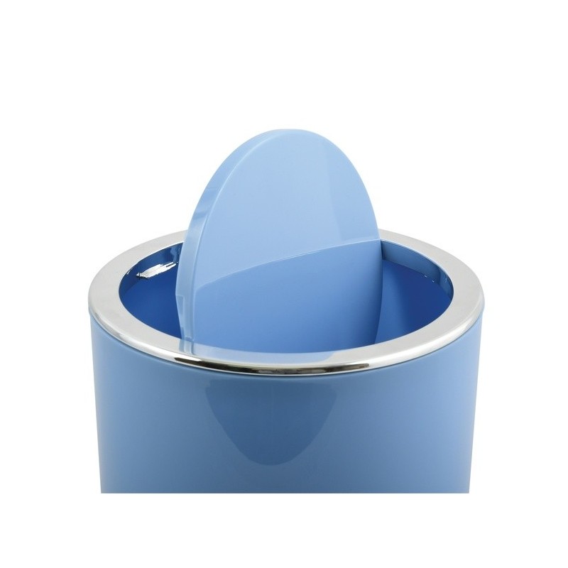 Spirella Poubelle à  Bascule KAMAKA 6L Bleu Pastel MSV