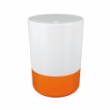 Spirella Poubelle à Bascule MOJI 5L Orange & Blanc Spirella