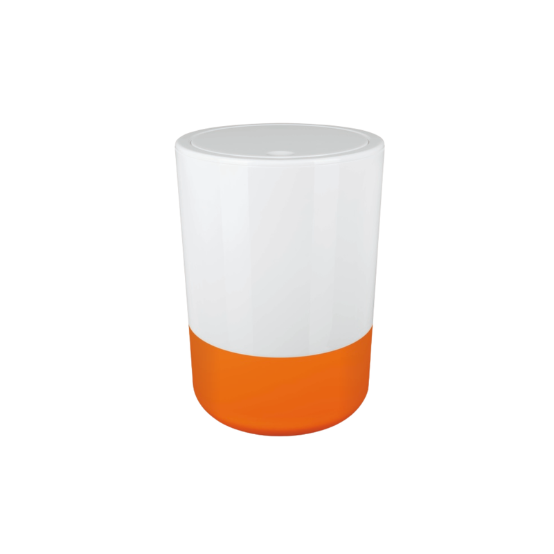 spirella Poubelle à  bascule MOJI 5L Orange & Blanc Spirella