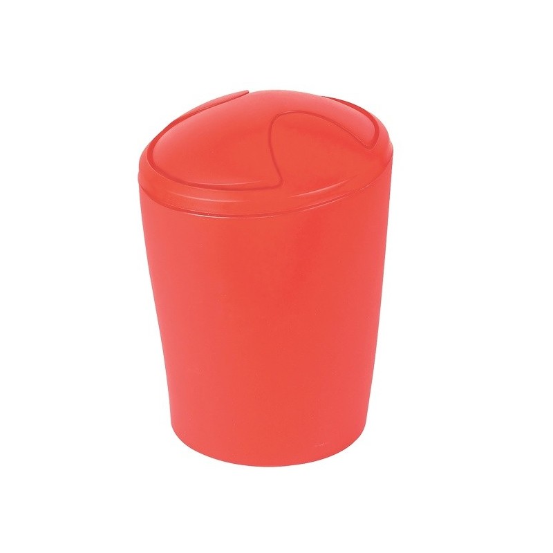 spirella Poubelle à  bascule MOVE 2L Frosty Rouge Spirella