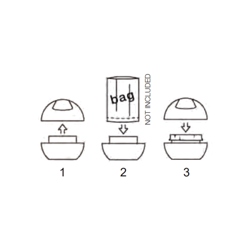 Spirella Poubelle à  Bascule Poubelle PP DICE 1L Bleu Spirella