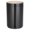 Spirella Poubelle à  Bascule PP & Bambou OSLO 5L Noir MSV