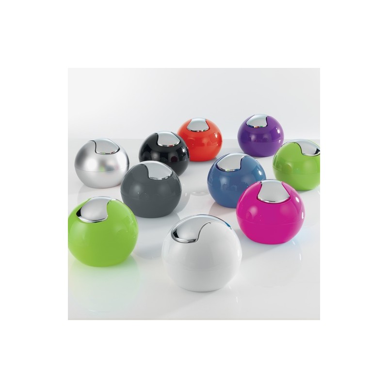 Spirella Poubelle à Bascule PP BOWL 1L Noir Uni Spirella