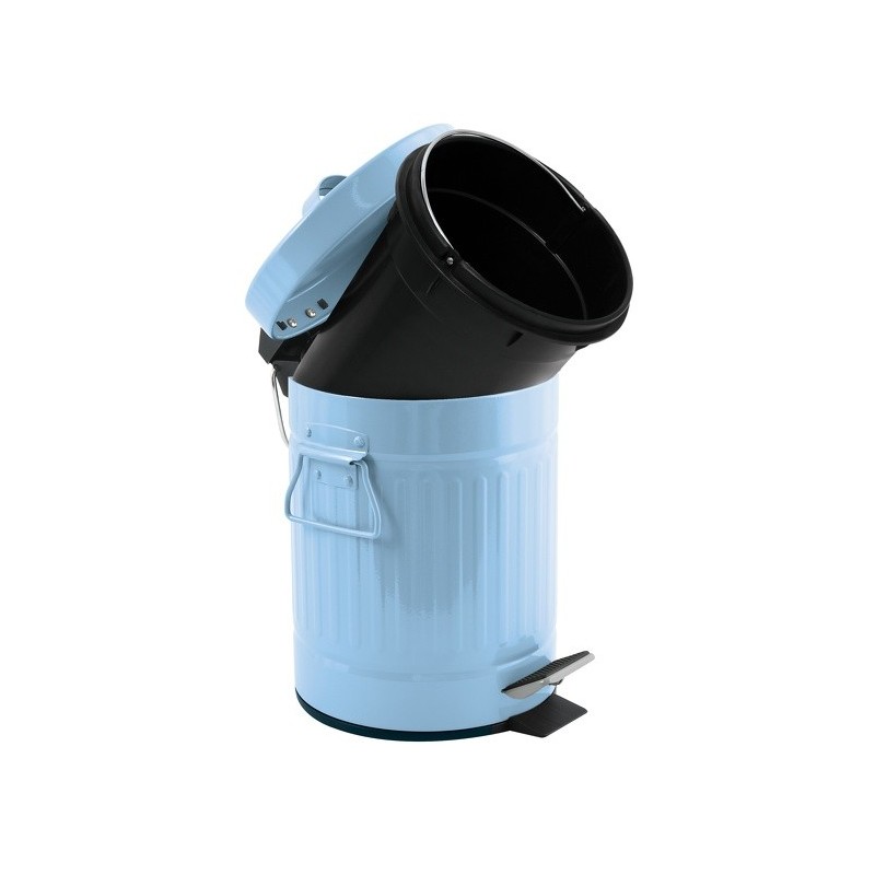 Spirella Poubelle à  Pédale Acier 3L HABANA Bleu Pastel MSV