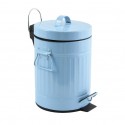 Spirella Poubelle à  Pédale Acier 3L HABANA Bleu Pastel MSV