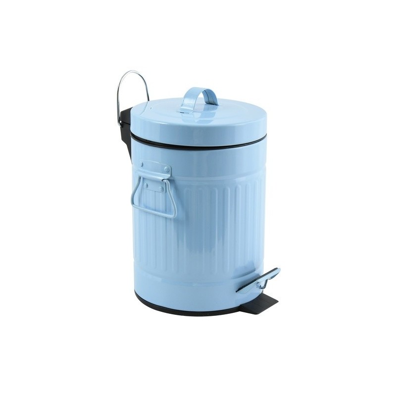 spirella Poubelle à  pédale Acier 3L HABANA Bleu Pastel MSV