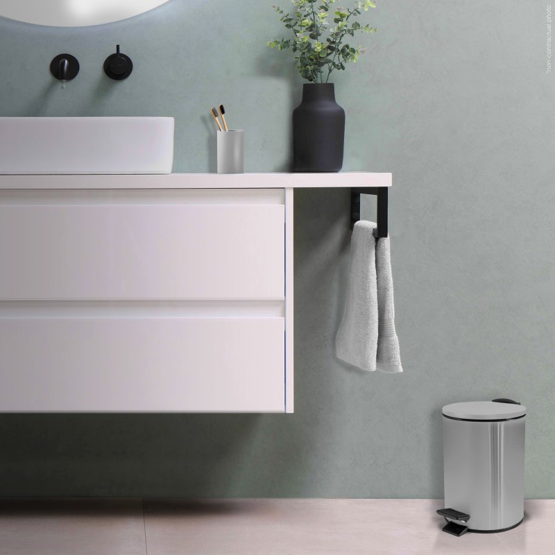 Spirella Poubelle à  Pédale Acier ADELAR 3L Inox Brossé Spirella