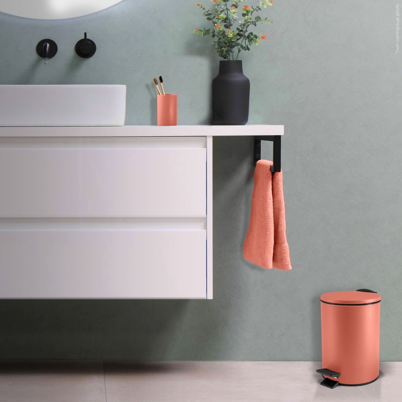 Spirella Poubelle à  Pédale Acier ADELAR 3L Terracotta Mat Spirella