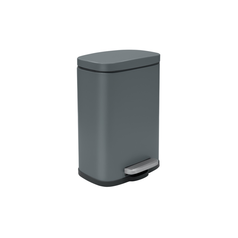spirella Poubelle à  pédale Acier AKIRA 12L Gris mat Spirella