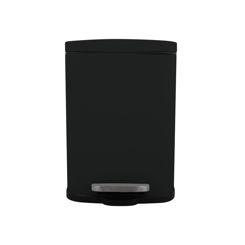 Spirella Poubelle à  Pédale Acier AKIRA 12L Noir Mat Spirella