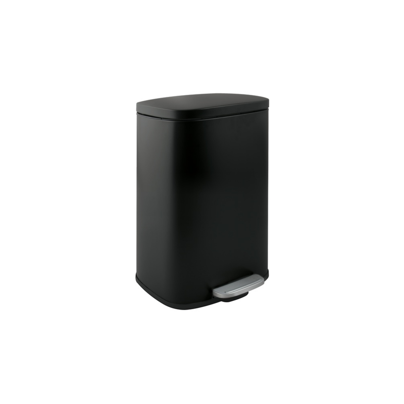 spirella Poubelle à  pédale Acier AKIRA 12L Noir mat Spirella