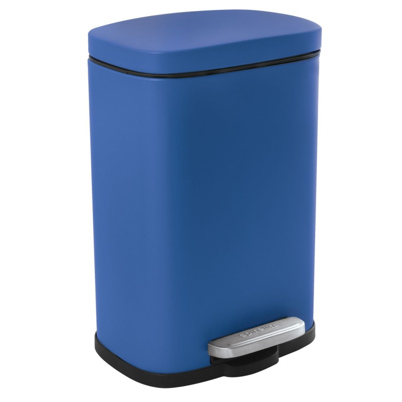 spirella Poubelle à  pédale Acier AKIRA 5L Bleu roi mat Spirella