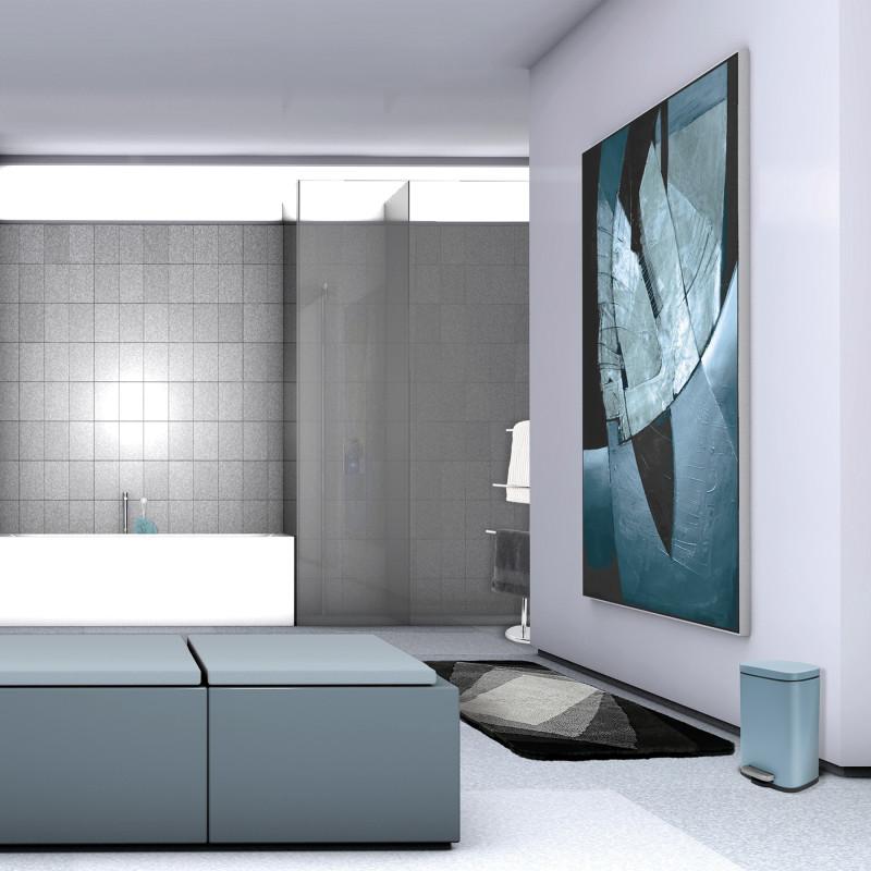 Spirella Poubelle à  Pédale Acier AKIRA 5L Fog Mat Spirella