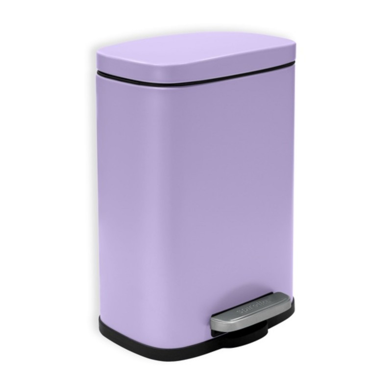 spirella Poubelle à  pédale Acier AKIRA 5L Lavande mat Spirella