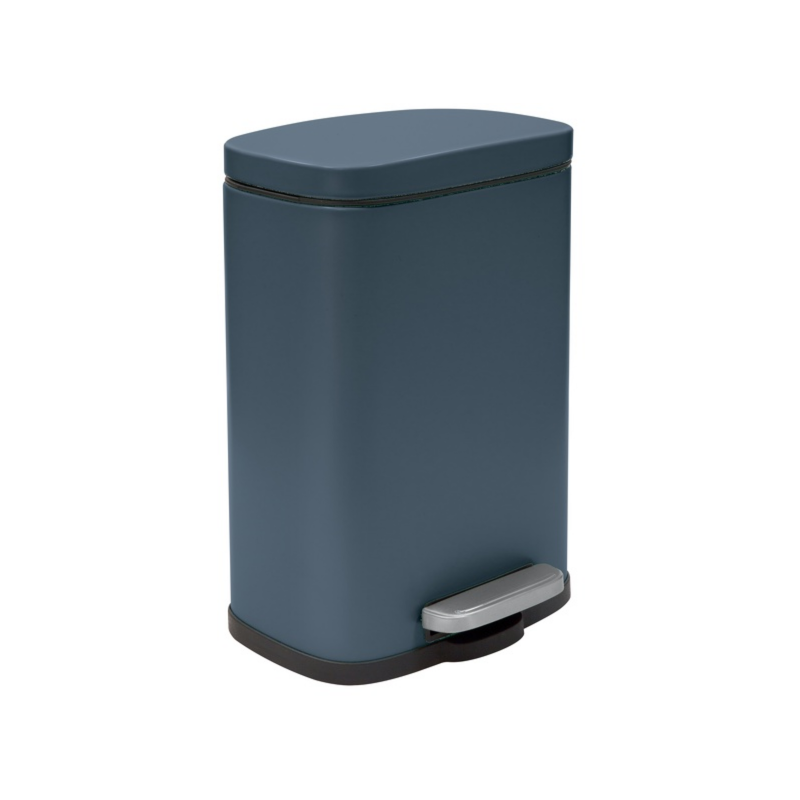 spirella Poubelle à  pédale Acier AKIRA 5L Pétrole mat Spirella