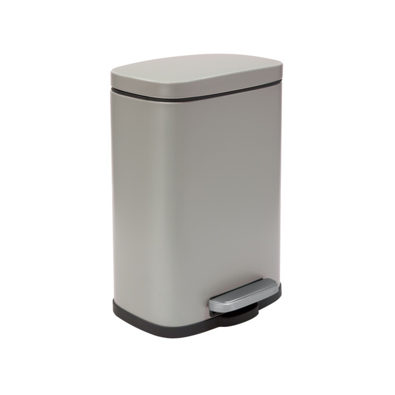 spirella Poubelle à  pédale Acier AKIRA 5L Taupe mat Spirella