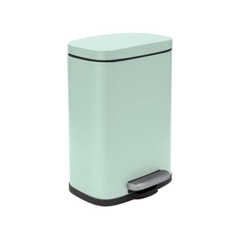 spirella Poubelle à  pédale Acier AKIRA 5L Vert Glacé mat Spirella