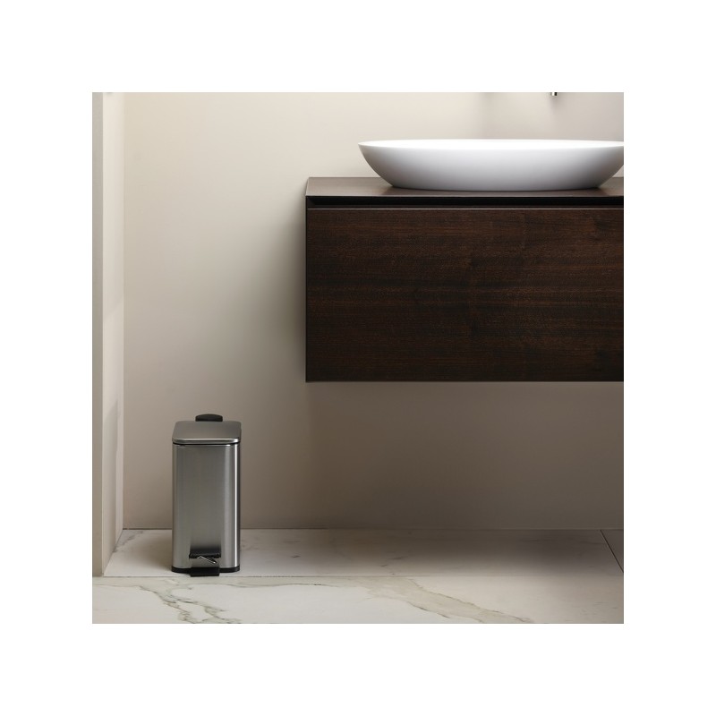 Spirella Poubelle à  Pédale Acier ERIK 5L Brossé Spirella