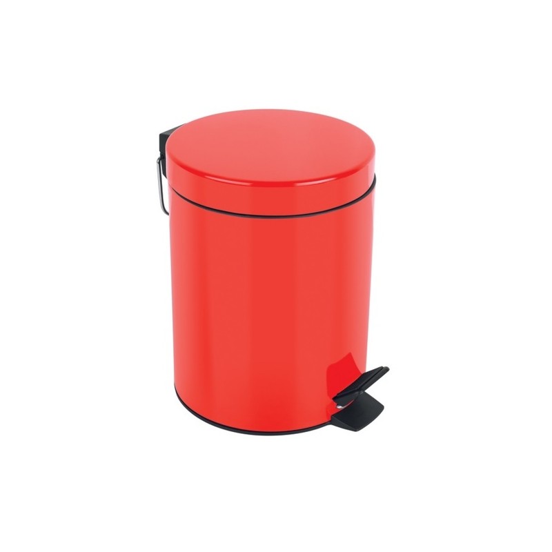 spirella Poubelle à  pédale Acier SYDNEY 3L Rouge Spirella