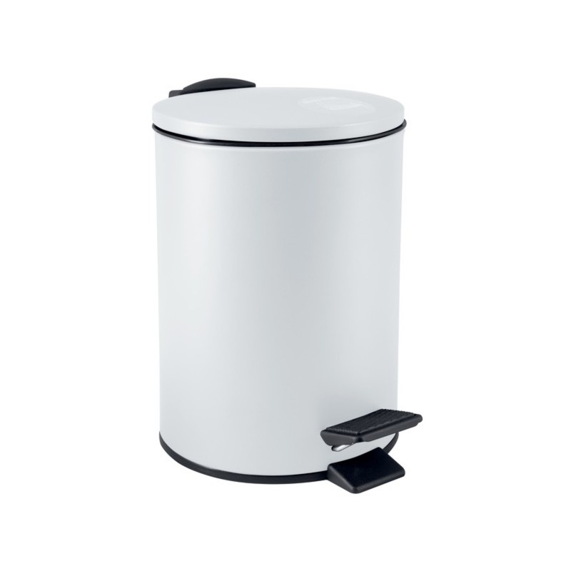 spirella Poubelle à  pédale ADELAR 3L Acier Blanc mat Spirella