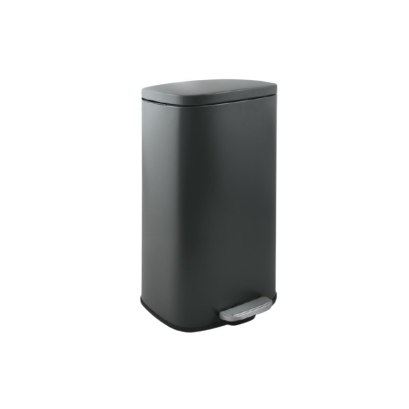 spirella Poubelle à  pédale de cuisine Acier AKIRA 30L Gris mat Spirella