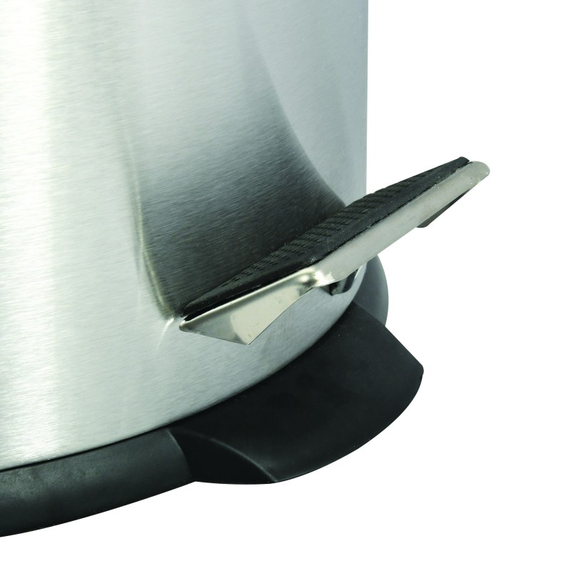 Spirella Poubelle à Pédale De Cuisine Inox 30L Gris MSV