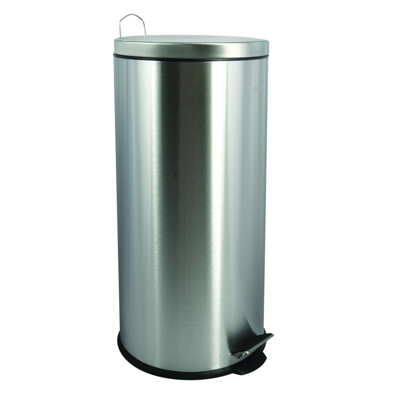 spirella Poubelle à pédale de cuisine Inox 30L Gris MSV spirella Poubelle à pédale de cuisine Inox 30L Gris MSV