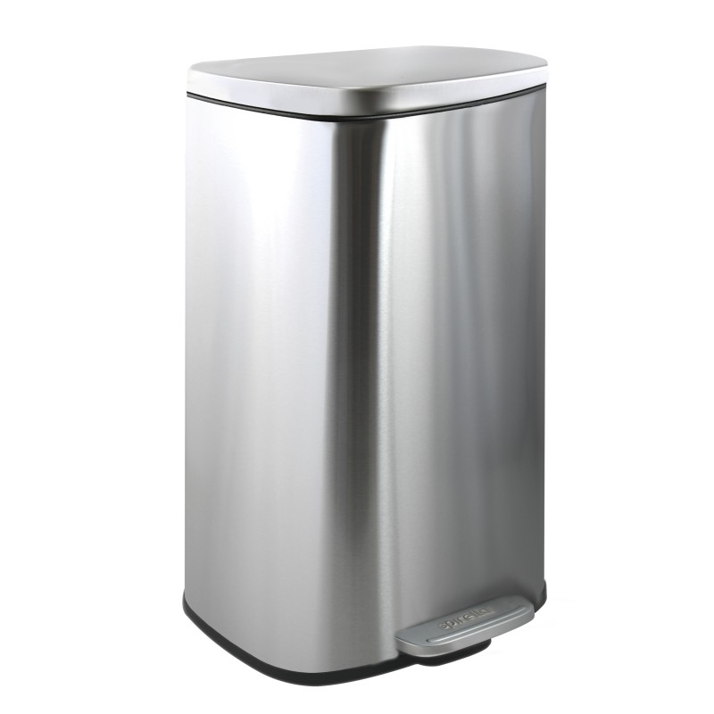 spirella Poubelle à pédale de cuisine Inox AKIRA 30L Brossé Spirella spirella Poubelle à pédale de cuisine Inox AKIRA 30L Brossé Spirella