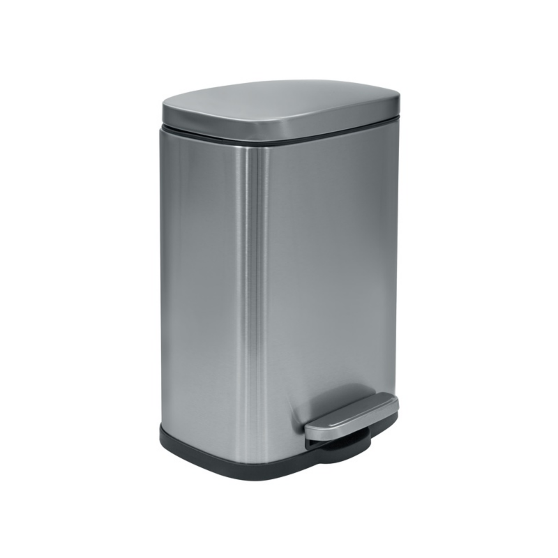 spirella Poubelle à  pédale Inox AKIRA 5L Brossé Spirella