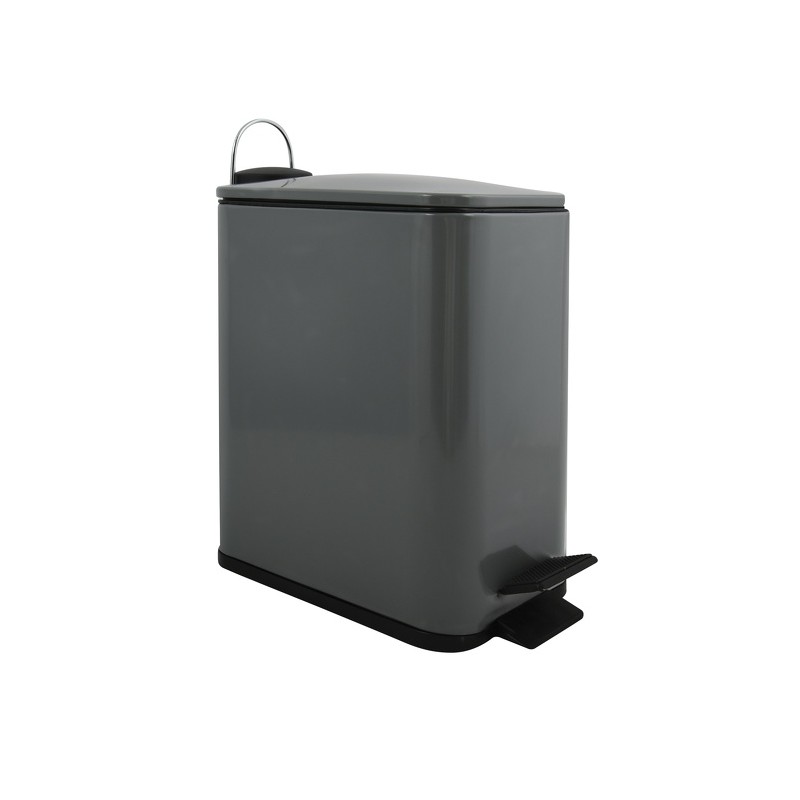 spirella Poubelle à  pédale Inox ERIK 5L Gris mat Spirella