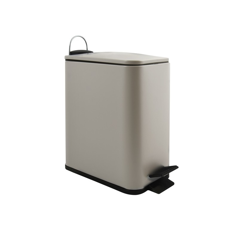 spirella Poubelle à  pédale Inox ERIK 5L Taupe mat Spirella
