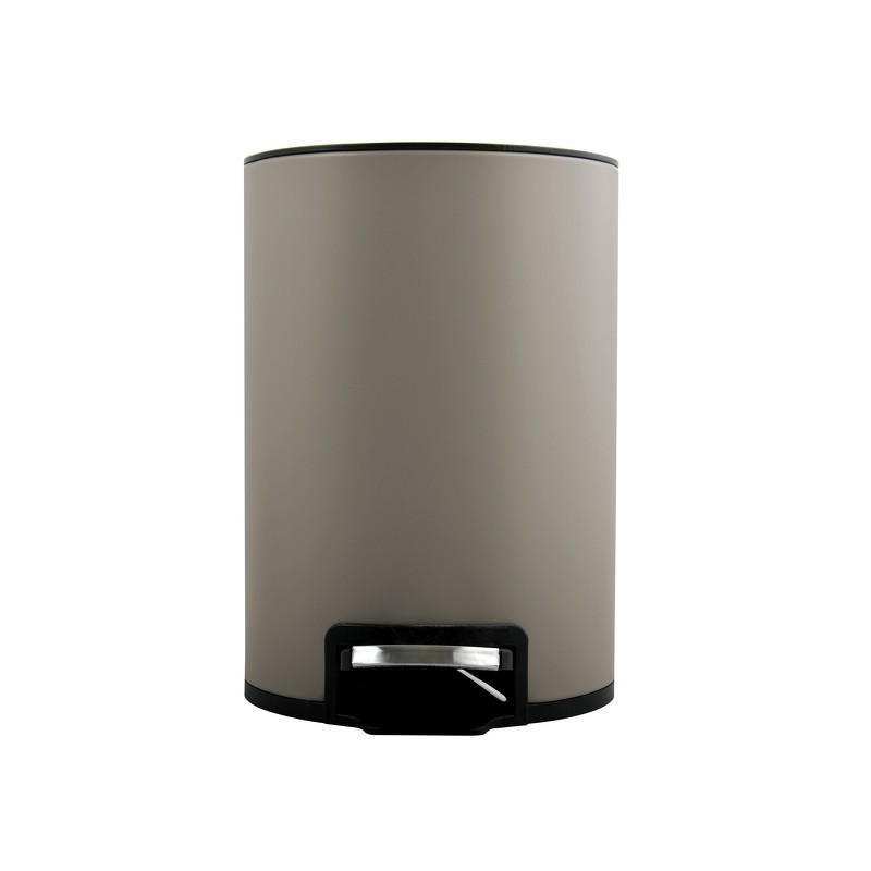 Spirella Poubelle à  Pédale Inox RIKU 5L Taupe Mat Spirella
