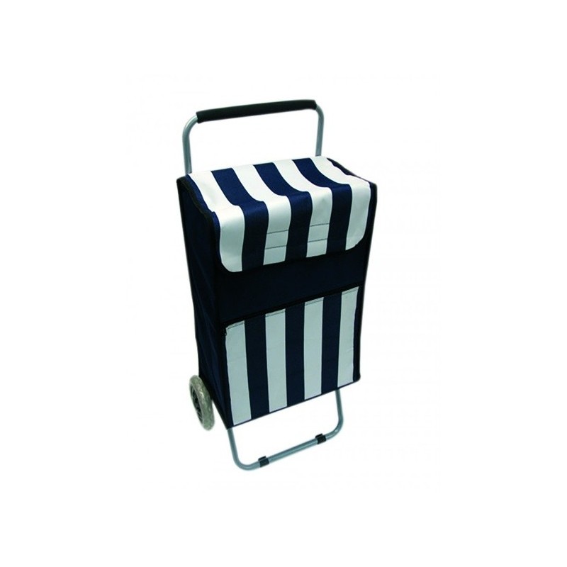 spirella Poussettte de marché chariot de course 2 en 1 avec chaise intégrée MSV