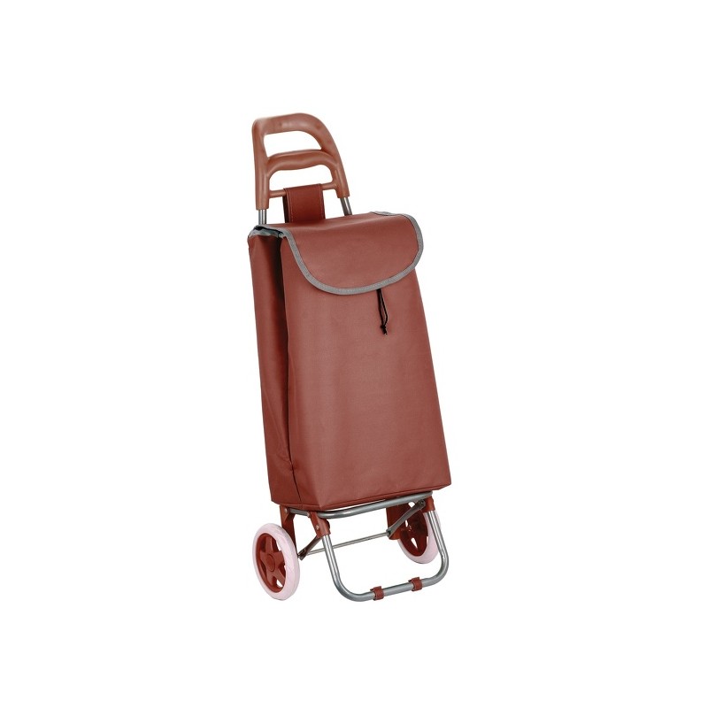 Spirella Poussettte De Marché Chariot De Courses Pliable à 2 Roulettes 33L Coloris Assortis MSV