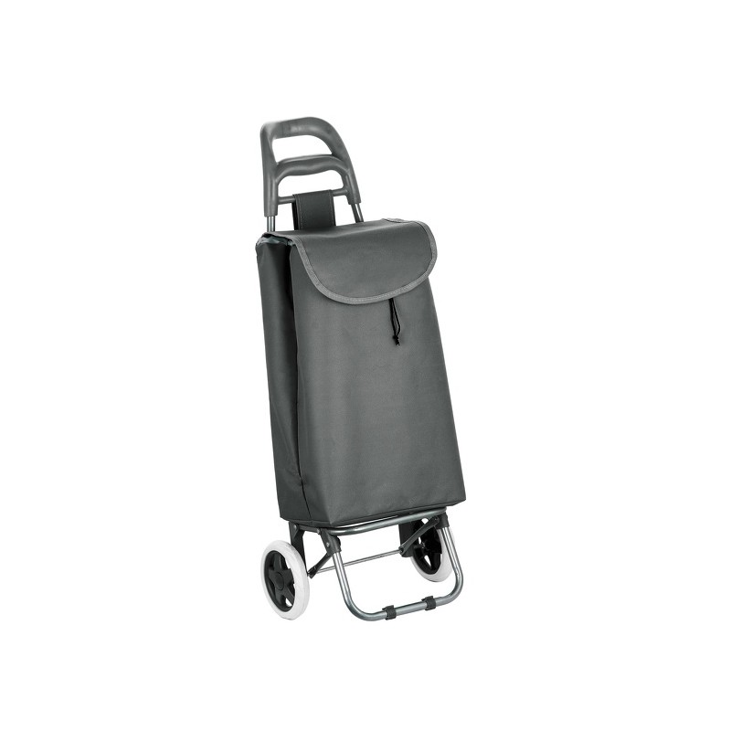 Spirella Poussettte De Marché Chariot De Courses Pliable à 2 Roulettes 33L Coloris Assortis MSV