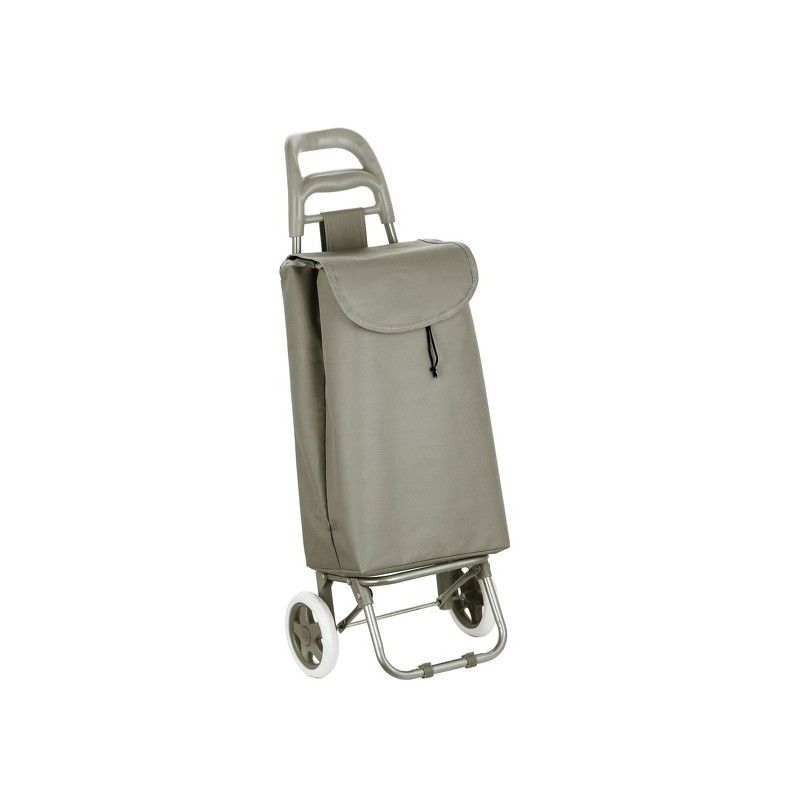 Spirella Poussettte De Marché Chariot De Courses Pliable à 2 Roulettes 33L Coloris Assortis MSV