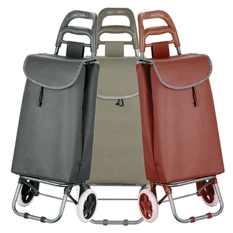spirella Poussettte de marché chariot de courses pliable à  2 roulettes 33L Coloris assortis MSV