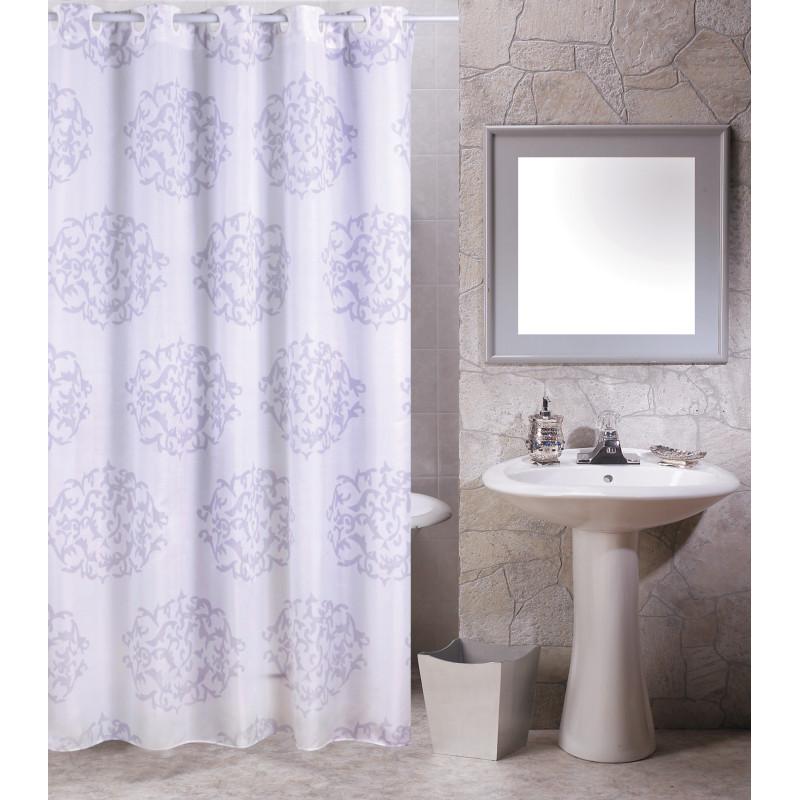 spirella Rideau de douche 180 x 200 polyester anneaux intégrés