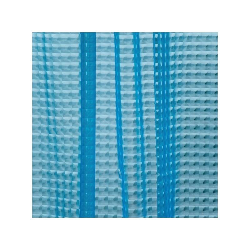 Spirella Rideau De Douche EVA 3D 180x200cm QUALITà PREMIUM Bleu - Anneaux Inclus MSV