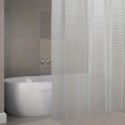 Spirella Rideau De Douche EVA BOMBAY 180x200cm QUALITà PREMIUM Transparent - Anneaux Inclus MSV
