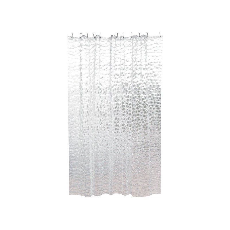 Spirella Rideau De Douche EVA CLANE 180x200cm QUALITà PREMIUM Transparent - Anneaux Inclus MSV