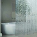 Spirella Rideau De Douche EVA COPENHAGUE 180x200cm QUALITà PREMIUM Transparent - Anneaux Inclus MSV