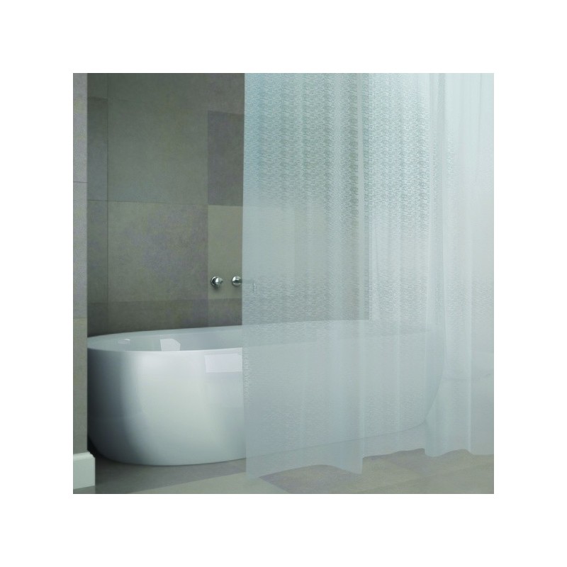 spirella Rideau de douche EVA KERRY 180x200cm QUALITà PREMIUM Transparent - Anneaux inclus MSV