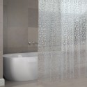Spirella Rideau De Douche EVA ODENSE 180x200cm QUALIà PREMIUM Transparent -Anneaux Inclus MSV